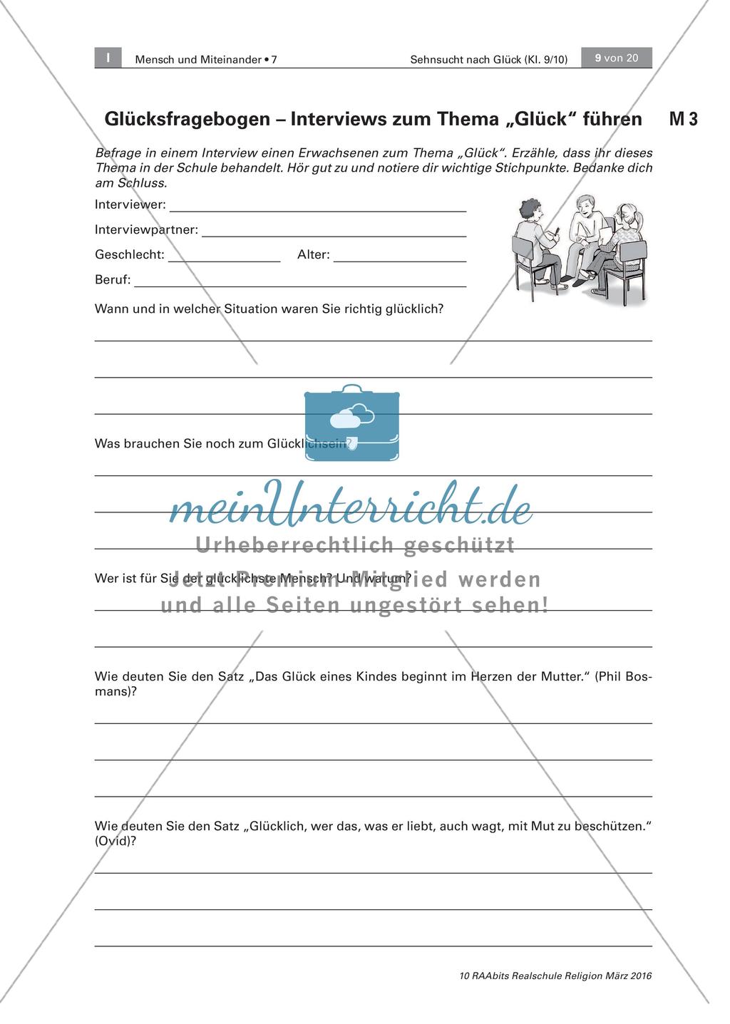 Die Einstellung des Menschen zum Thema Glück Preview 3
