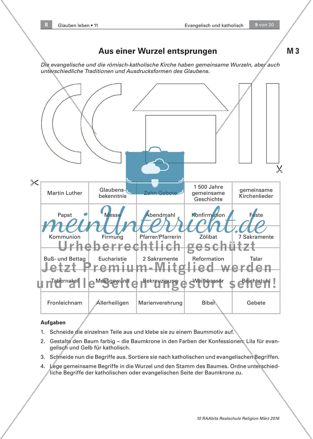 Die Konfessionen - Unterschiede und Gemeinsamkeiten Preview 3