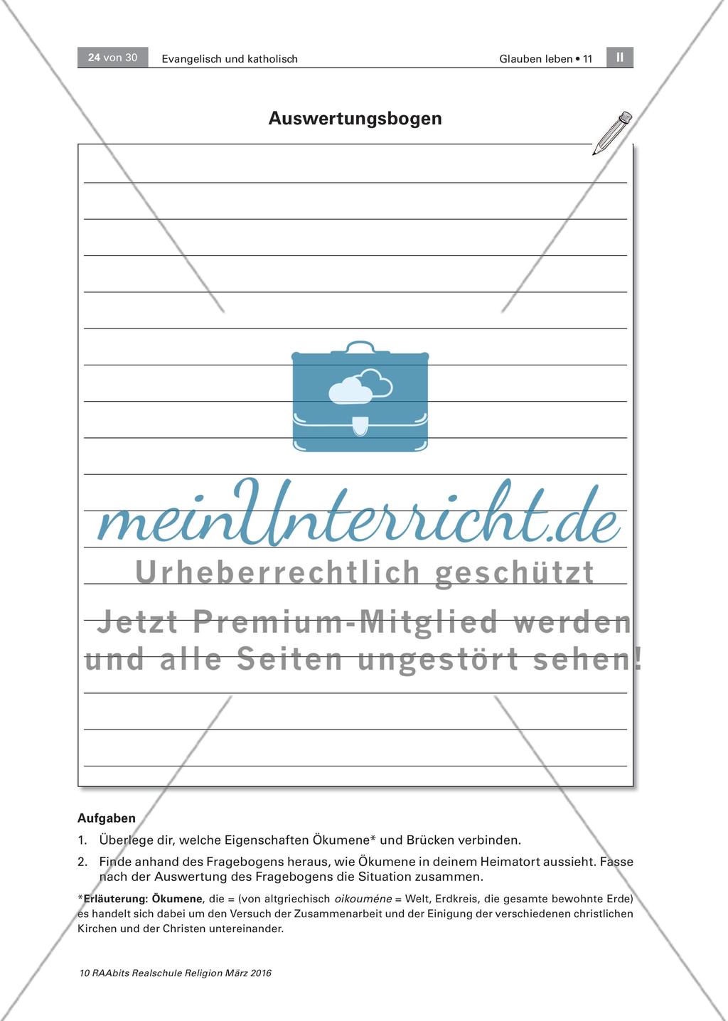 Ökumene - Gemeinschaft in Verschiedenheit Preview 2