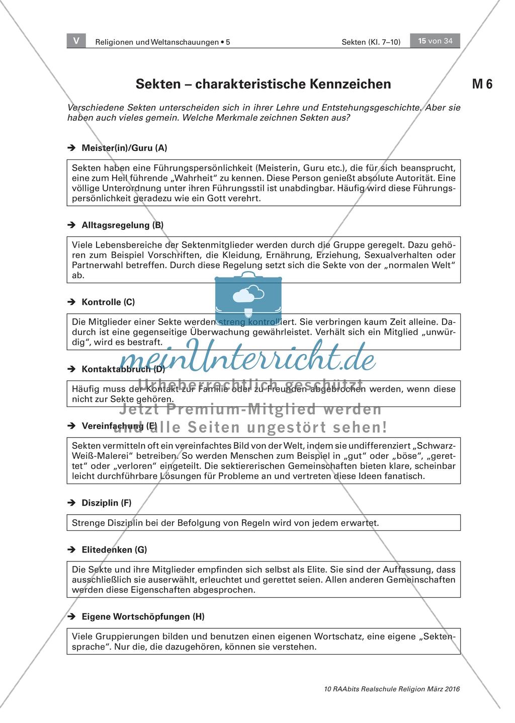 Merkmale einer Sekte Preview 3