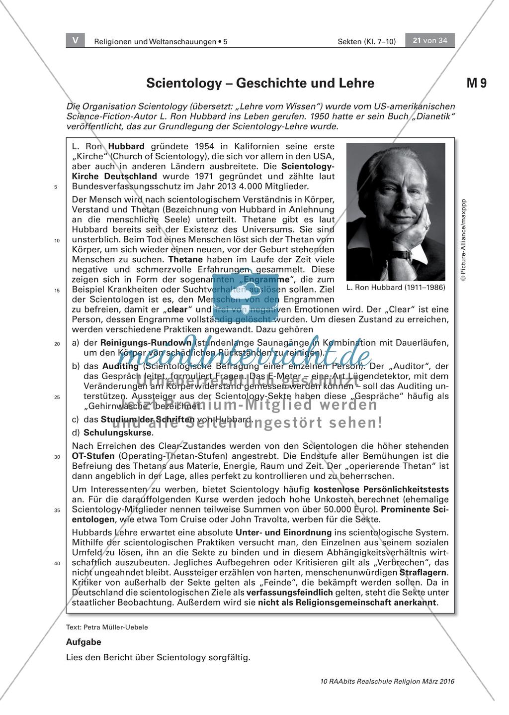 Religiöse Sondergemeinschaften Preview 3