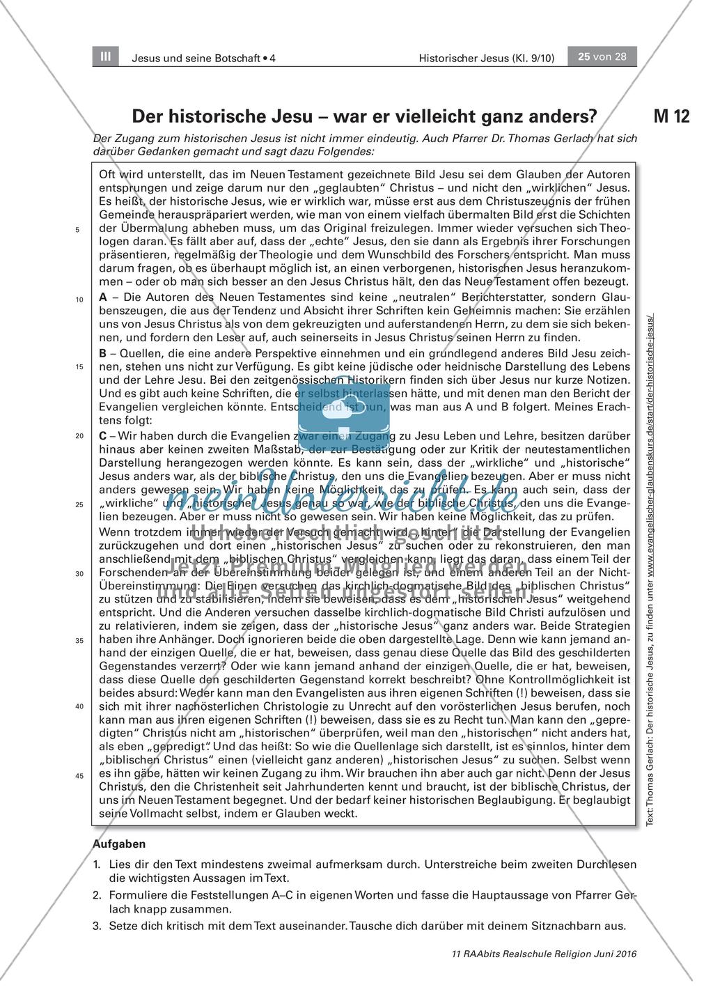 Der historische Jesus Preview 2