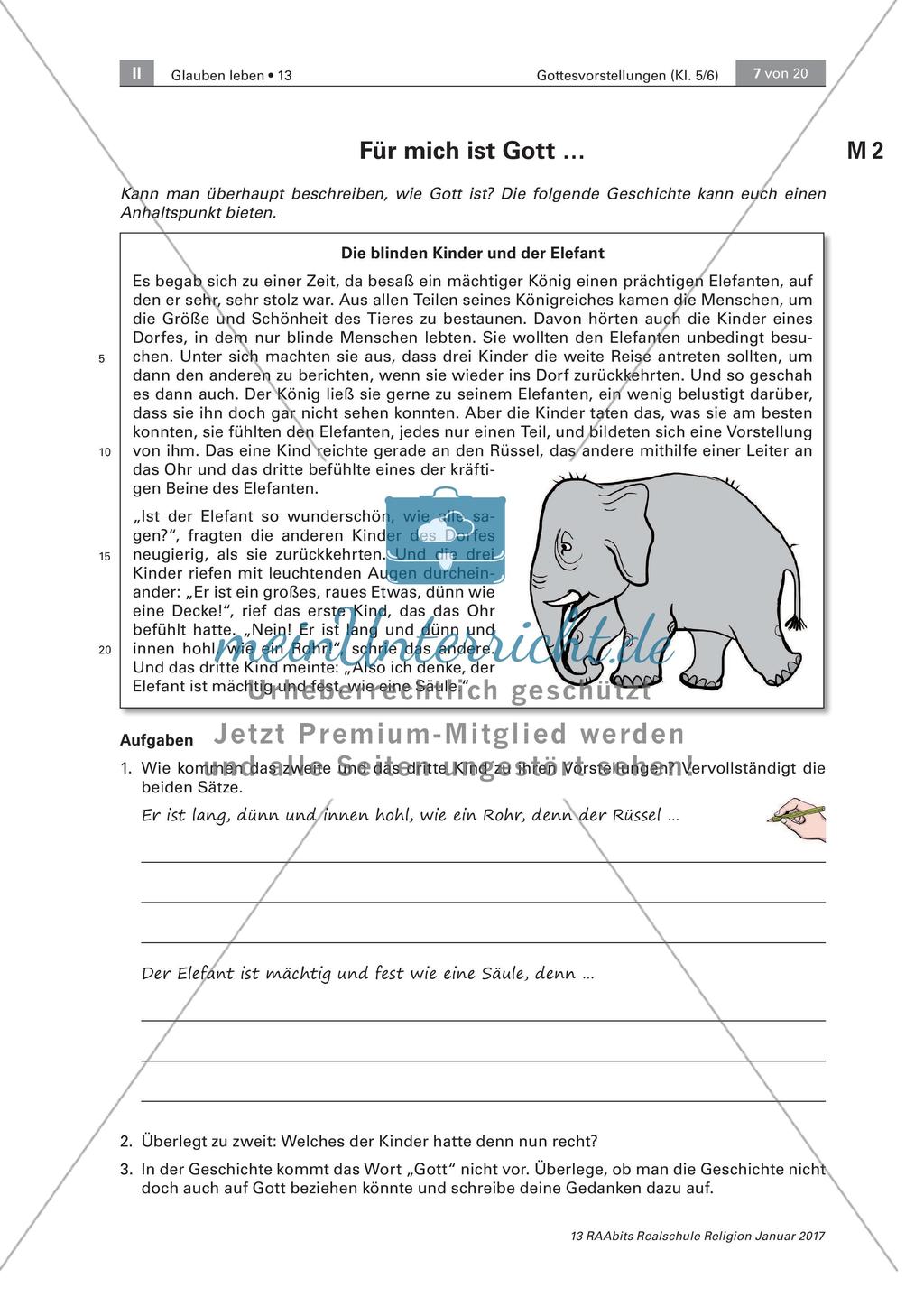Eigene und biblische Gottesvorstellungen Preview 2