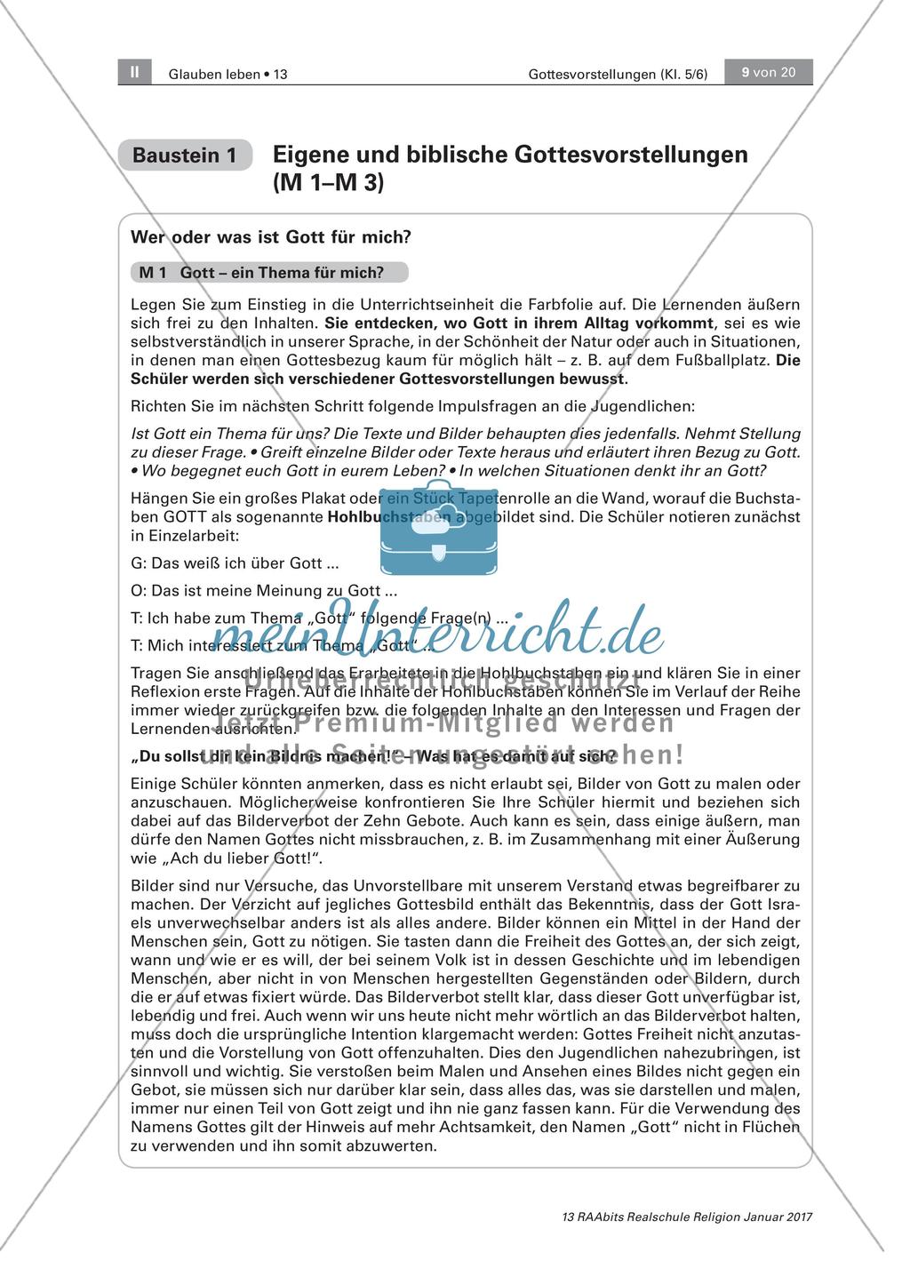 Eigene und biblische Gottesvorstellungen Preview 4