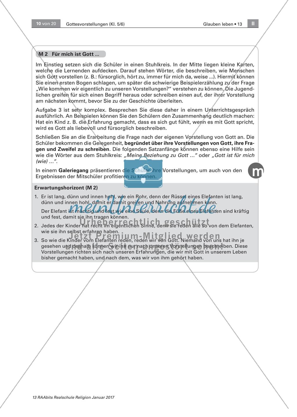 Eigene und biblische Gottesvorstellungen Preview 5
