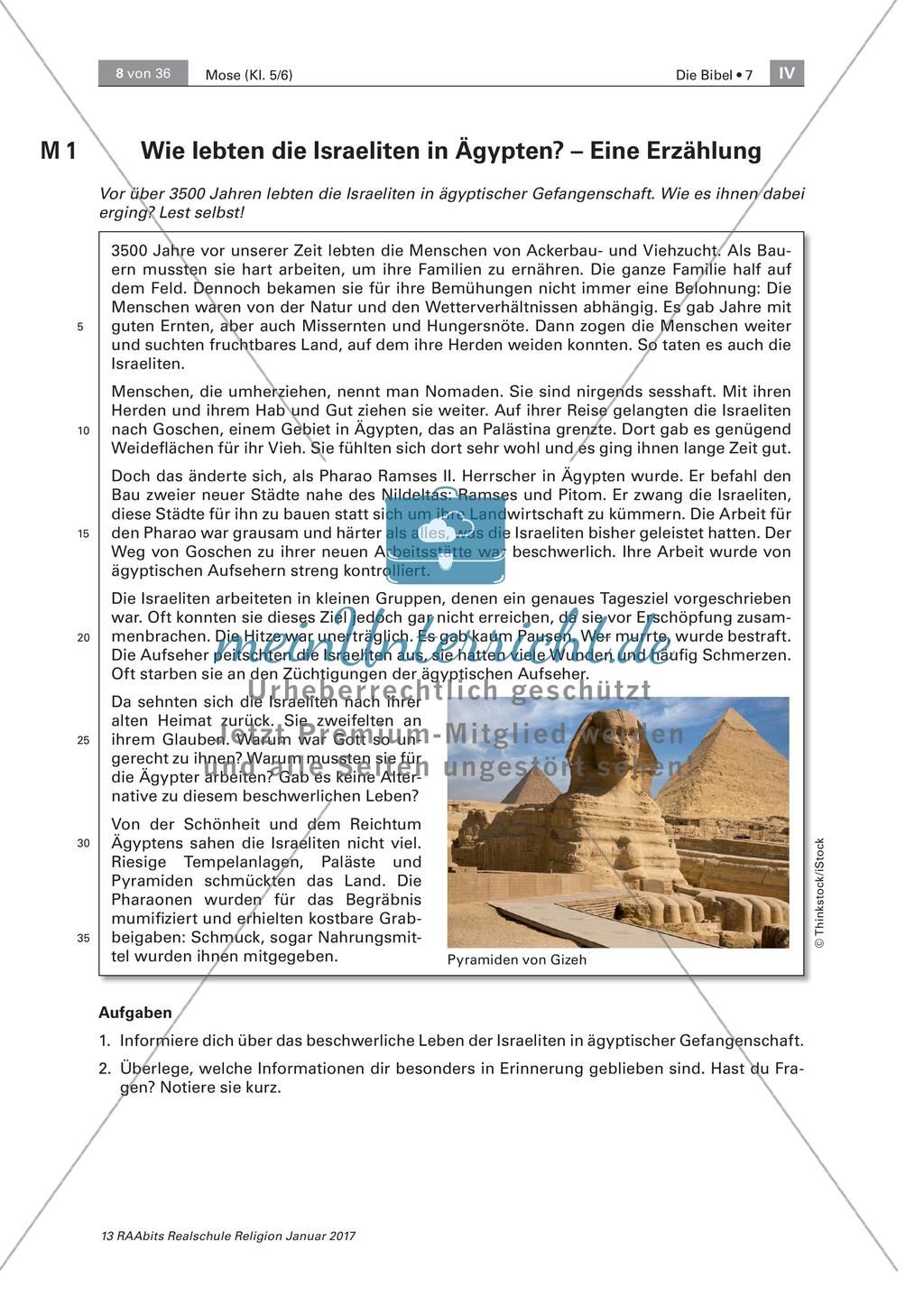 Leben der Israeliten und Bibelarbeit Preview 1