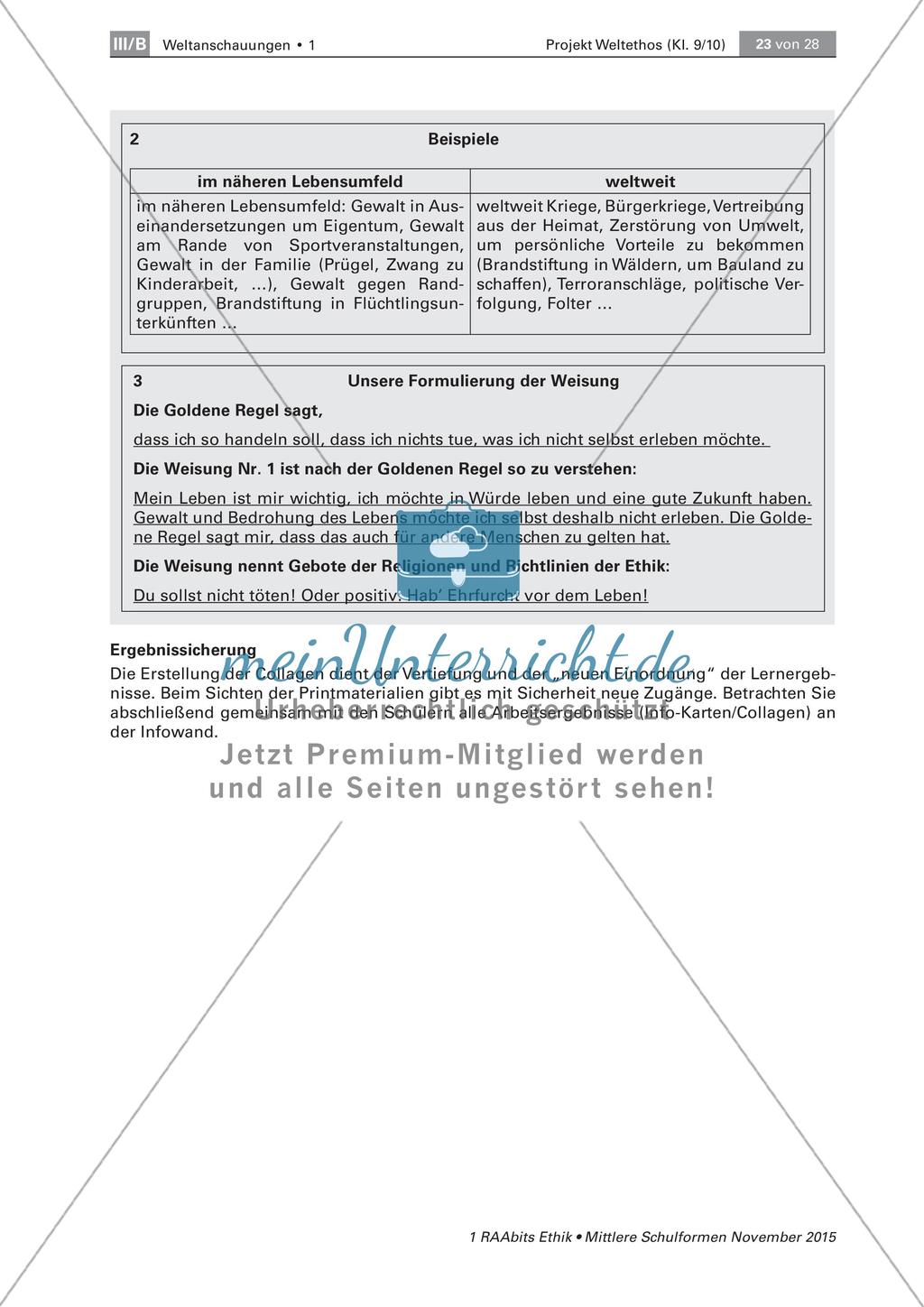 Die Erklärung des Weltethos Preview 12