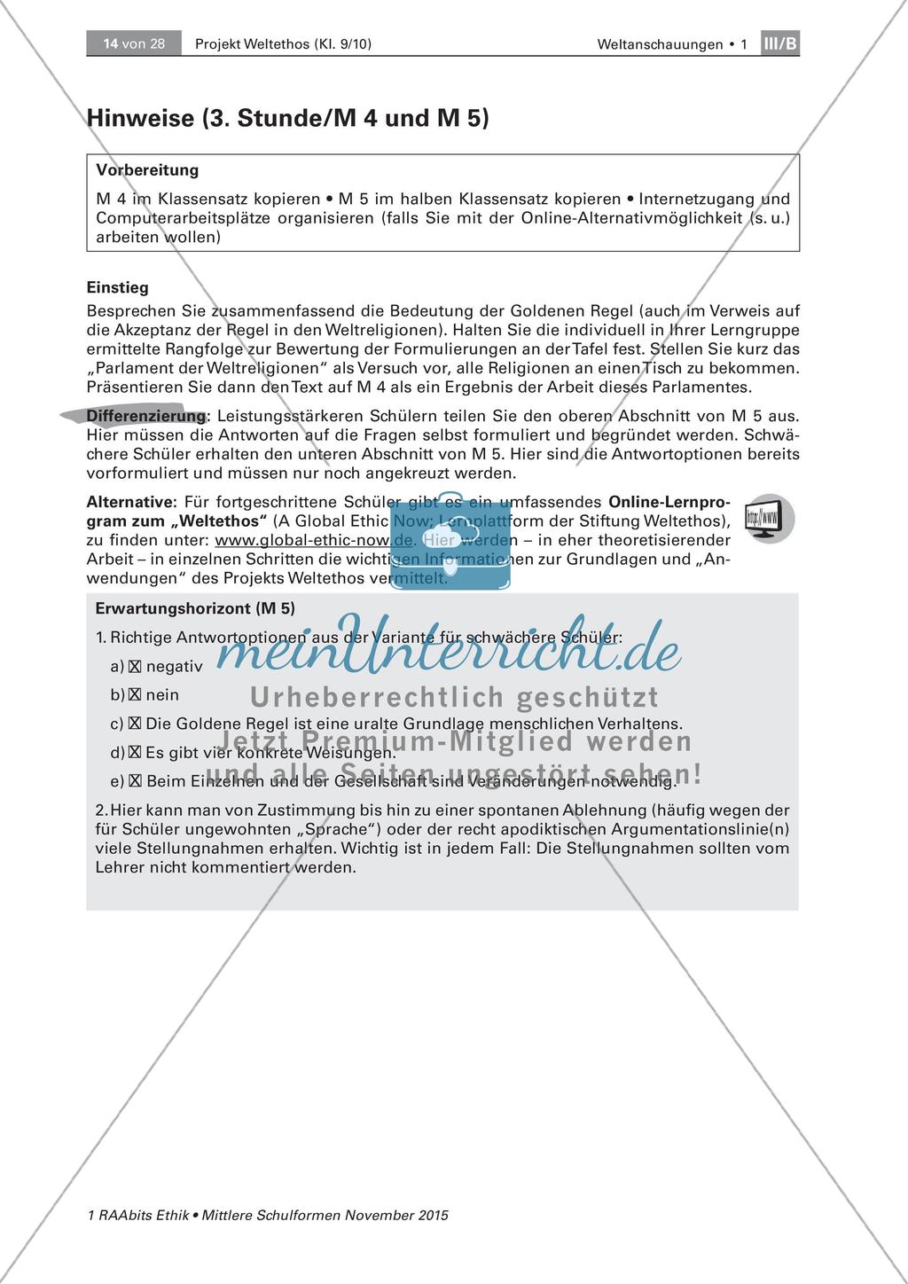 Die Erklärung des Weltethos Preview 3