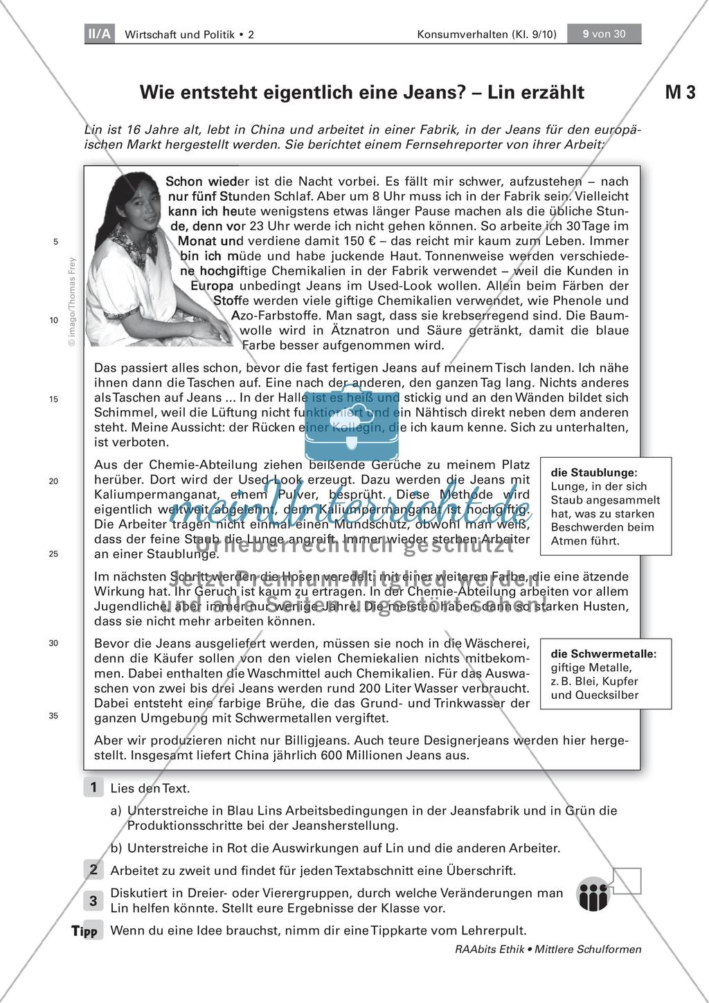 Arbeitsbedingungen in einer Textilfabrik Preview 4