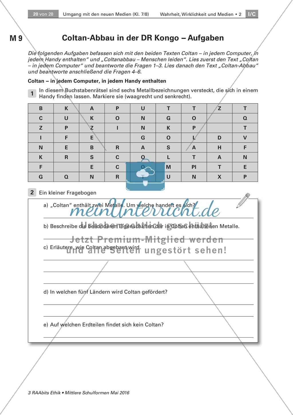 Rohstoff Coltan: Abbau und Folgen Preview 4