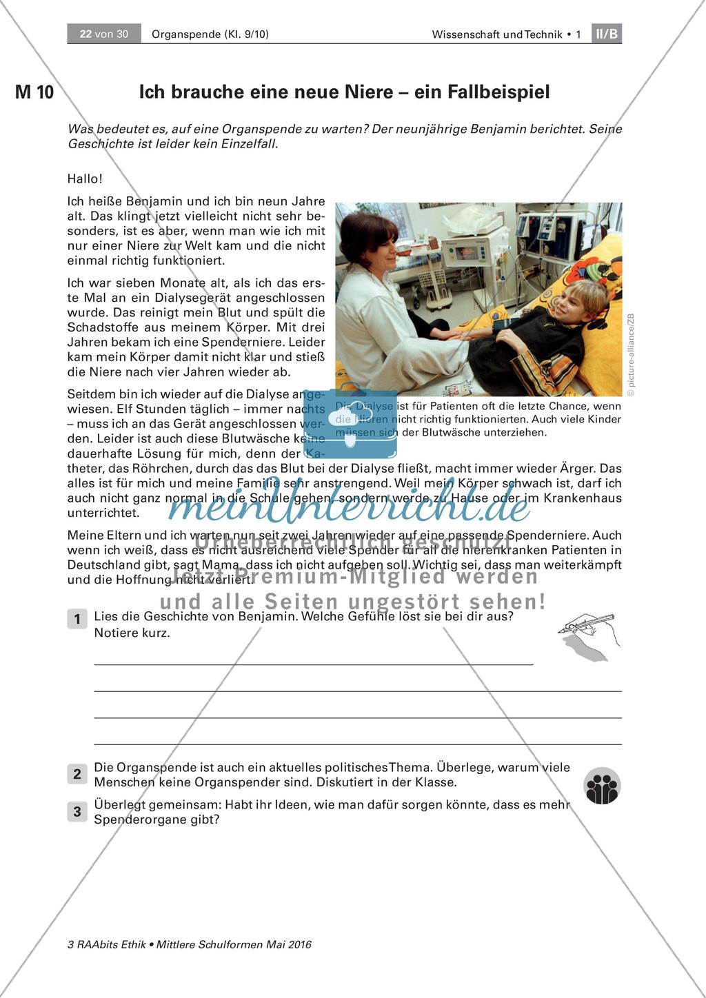 Organspendepflicht und individuelle Entscheidung Preview 1