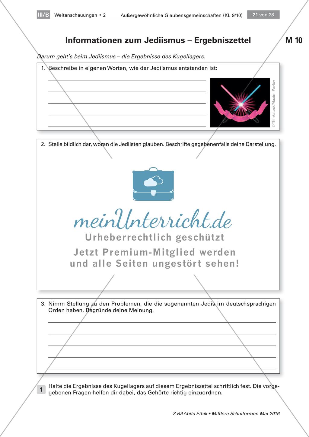 Vorstellung von Glaubensgemeinschaften Preview 3