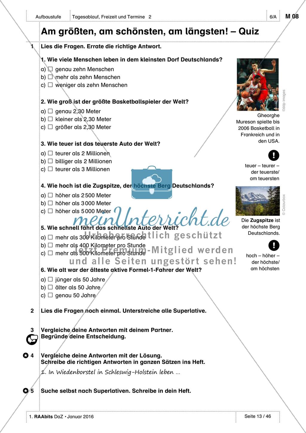 Freizeitaktivitäten und Sportarten: Üben und Anwenden von Wortschatz Preview 2