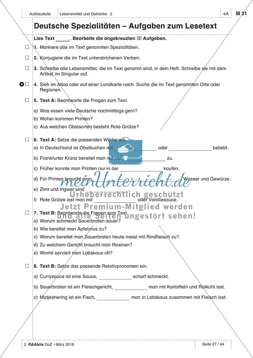 Gemeinsames Essen - Anwenden und Üben des Wortschatzes Preview 17