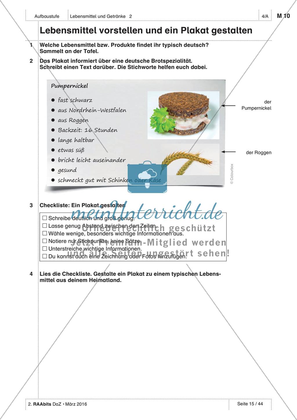 Gemeinsames Essen - Anwenden und Üben des Wortschatzes Preview 5