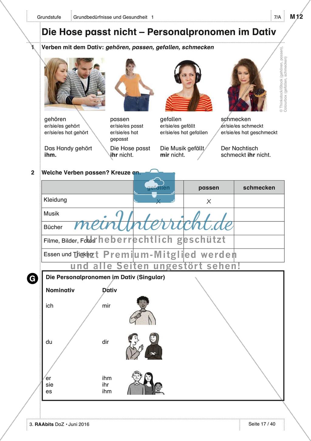 Körperteile und Befinden - Üben und Anwenden des Wortschatzes Preview 6