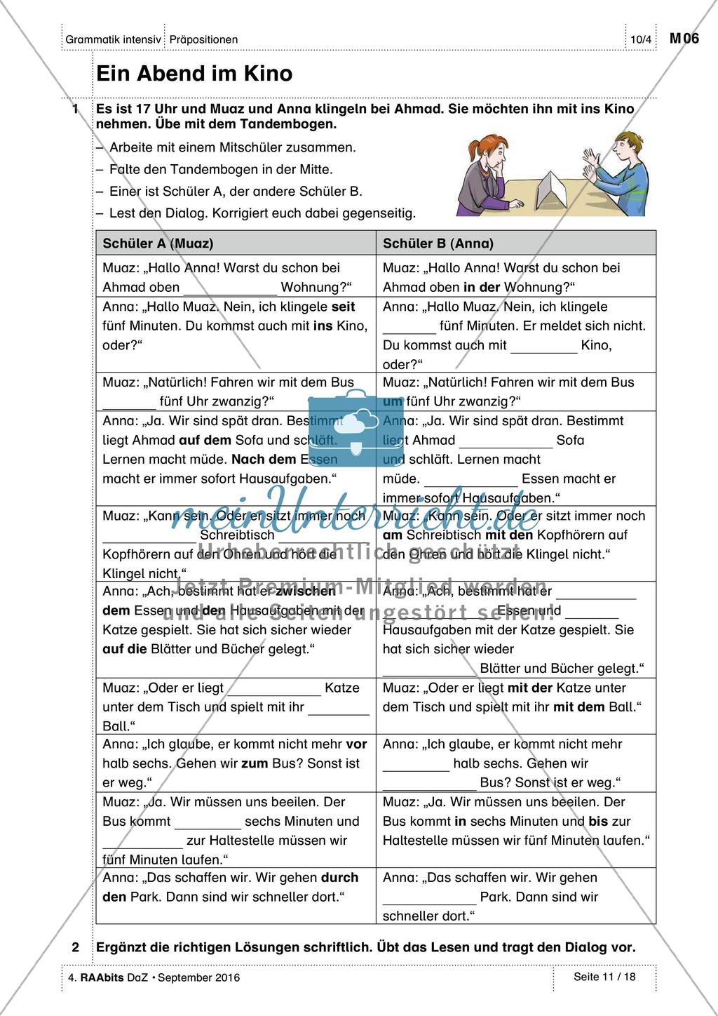 Präpositionen - Übungen und Anwendungen Preview 4