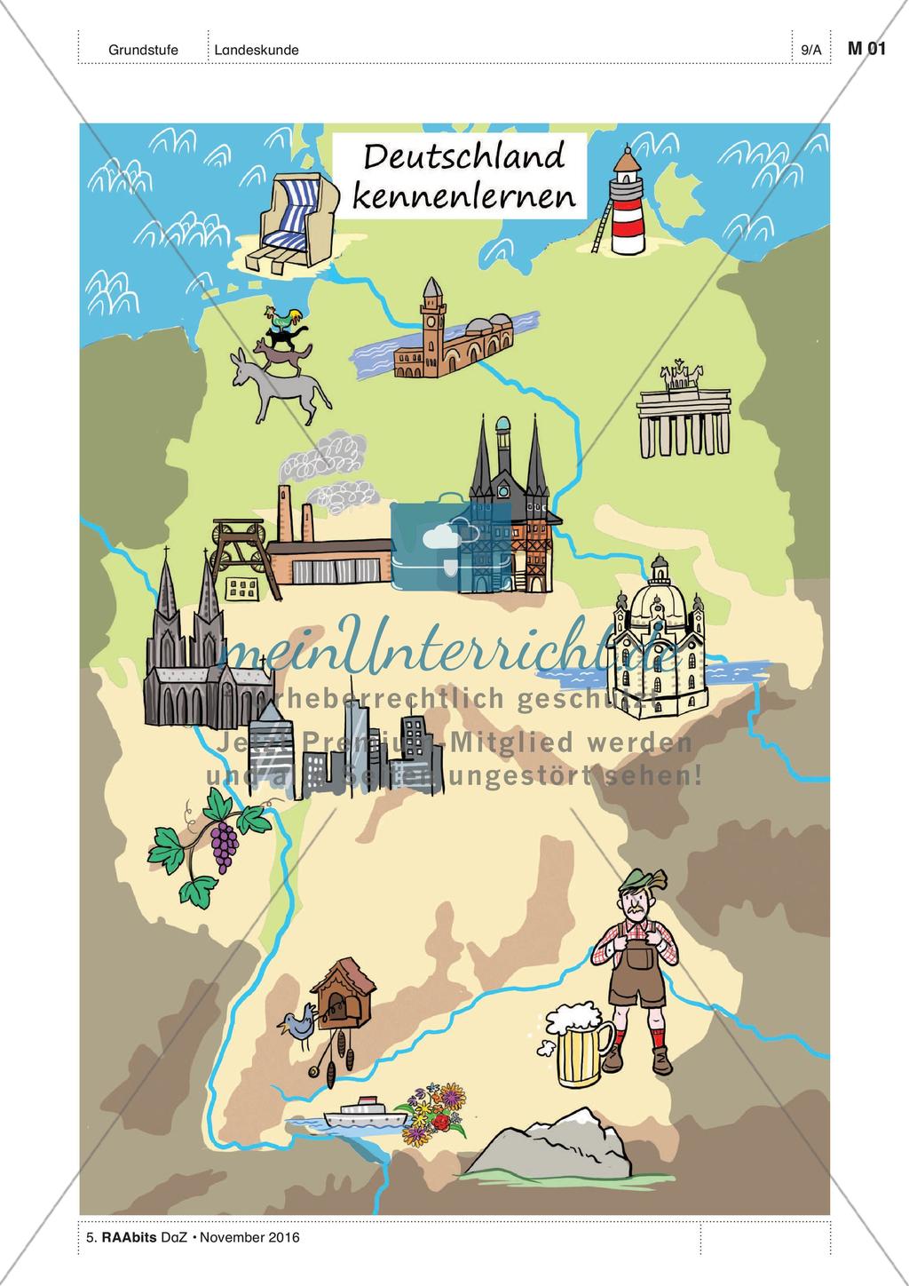 Das ist Deutschland - Einführung des Wortschatzes Preview 1