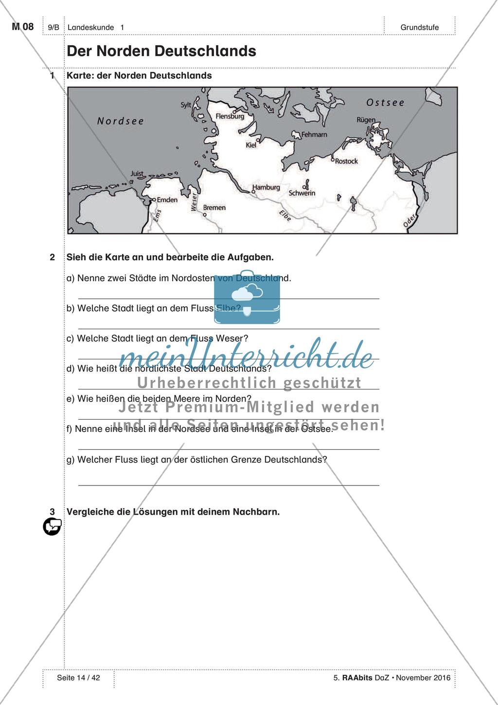 Das ist Deutschland - Üben und Anwenden des Wortschatzes Preview 3
