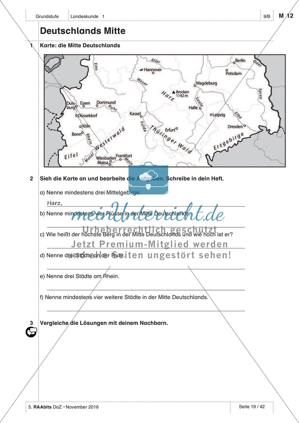 Das ist Deutschland - Üben und Anwenden des Wortschatzes Preview 8