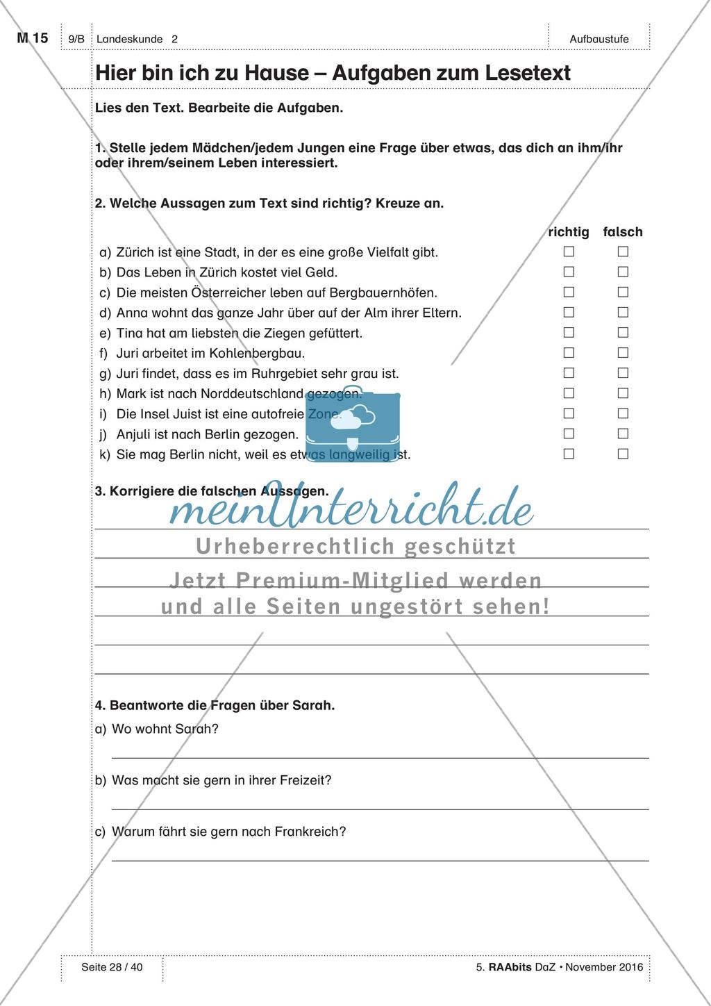 Landeskunde - Üben und Anwenden des Wortschatzes Preview 19