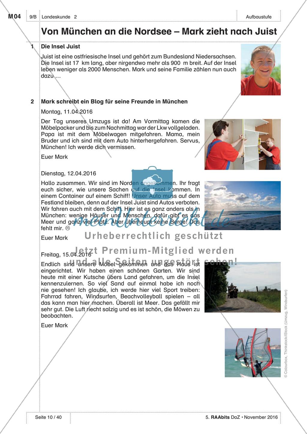 Landeskunde - Üben und Anwenden des Wortschatzes Preview 1