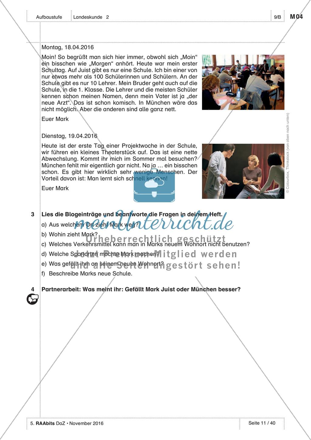 Landeskunde - Üben und Anwenden des Wortschatzes Preview 2