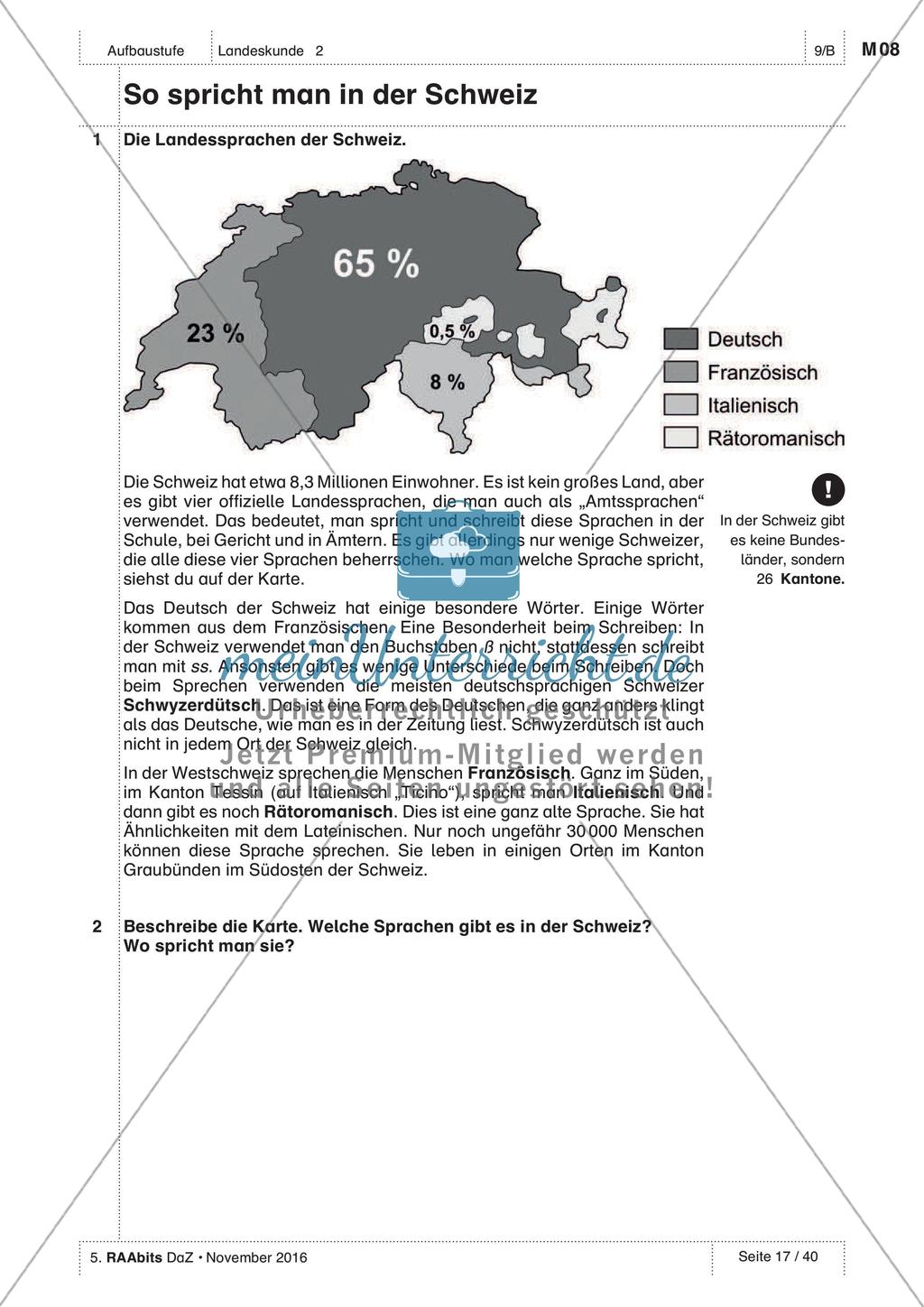 Landeskunde - Üben und Anwenden des Wortschatzes Preview 8