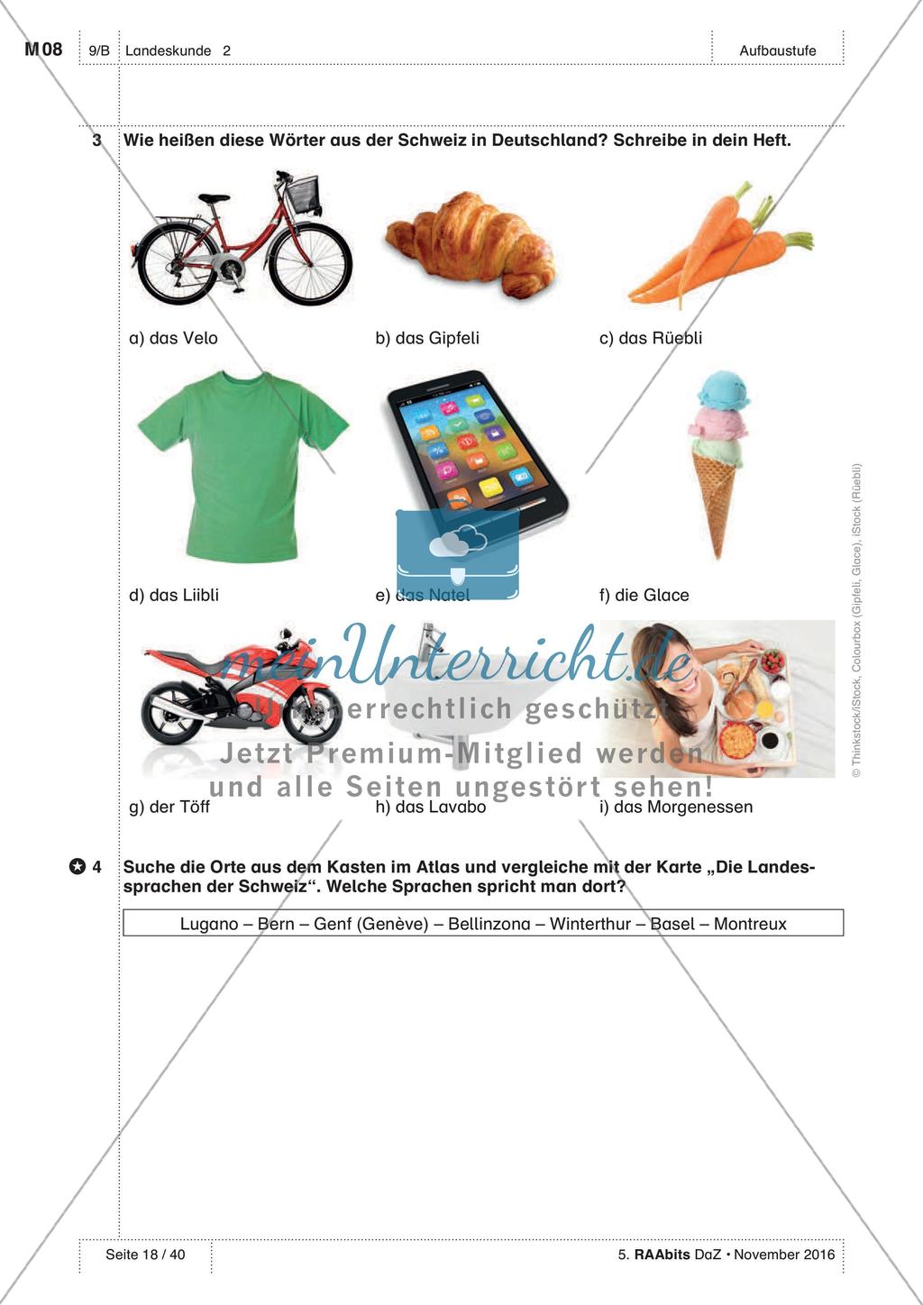 Landeskunde - Üben und Anwenden des Wortschatzes Preview 9