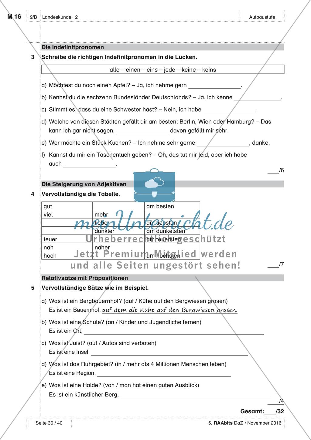Landeskunde - Test und Selbsteinschätzung Preview 2