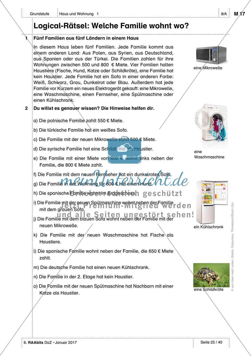Haus und Wohnung - Anwenden und Üben des Wortschatzes Preview 11