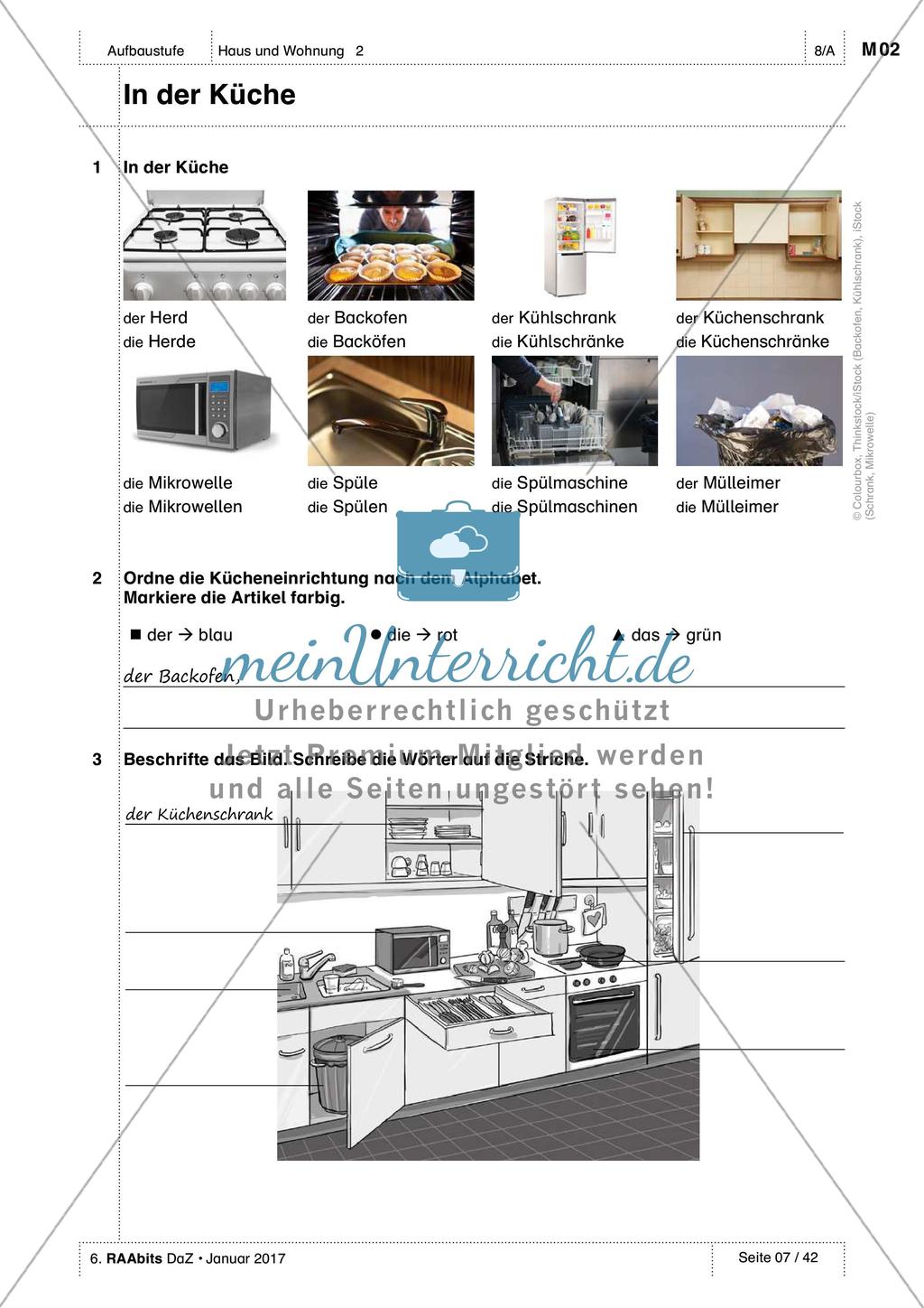 Unser neues Zuhause - Einführung des Wortschatzes Preview 2