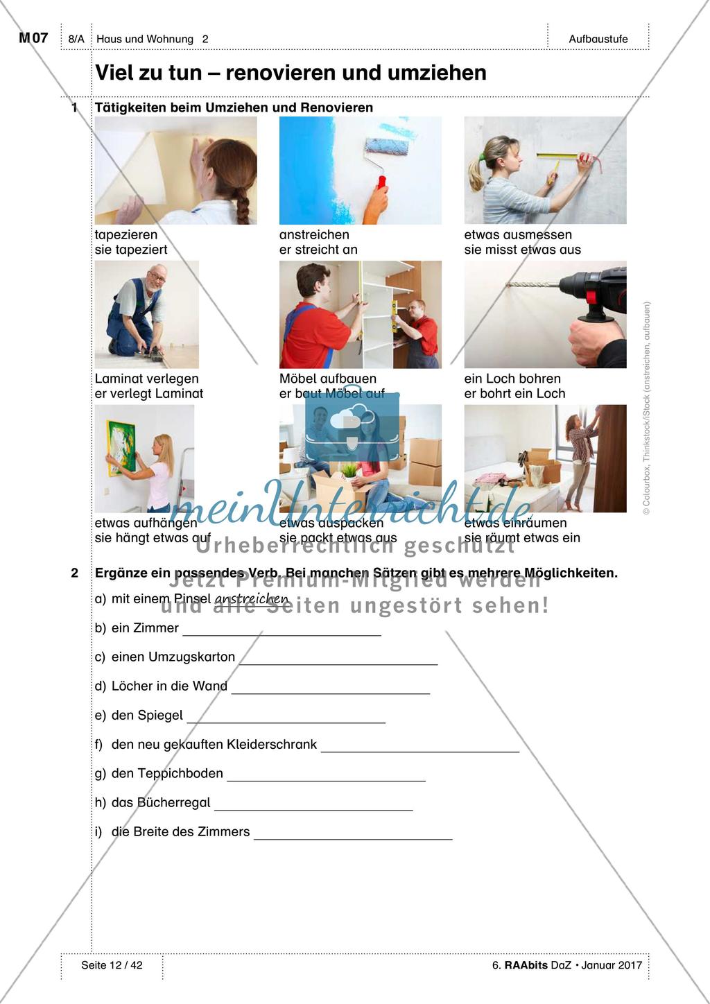 Unser neues Zuhause - Einführung des Wortschatzes Preview 7
