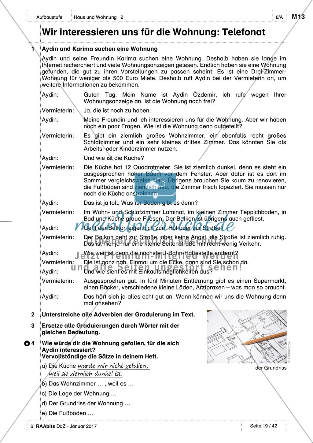 Unser neues Zuhause - Üben und Anwenden des Wortschatzes Preview 6
