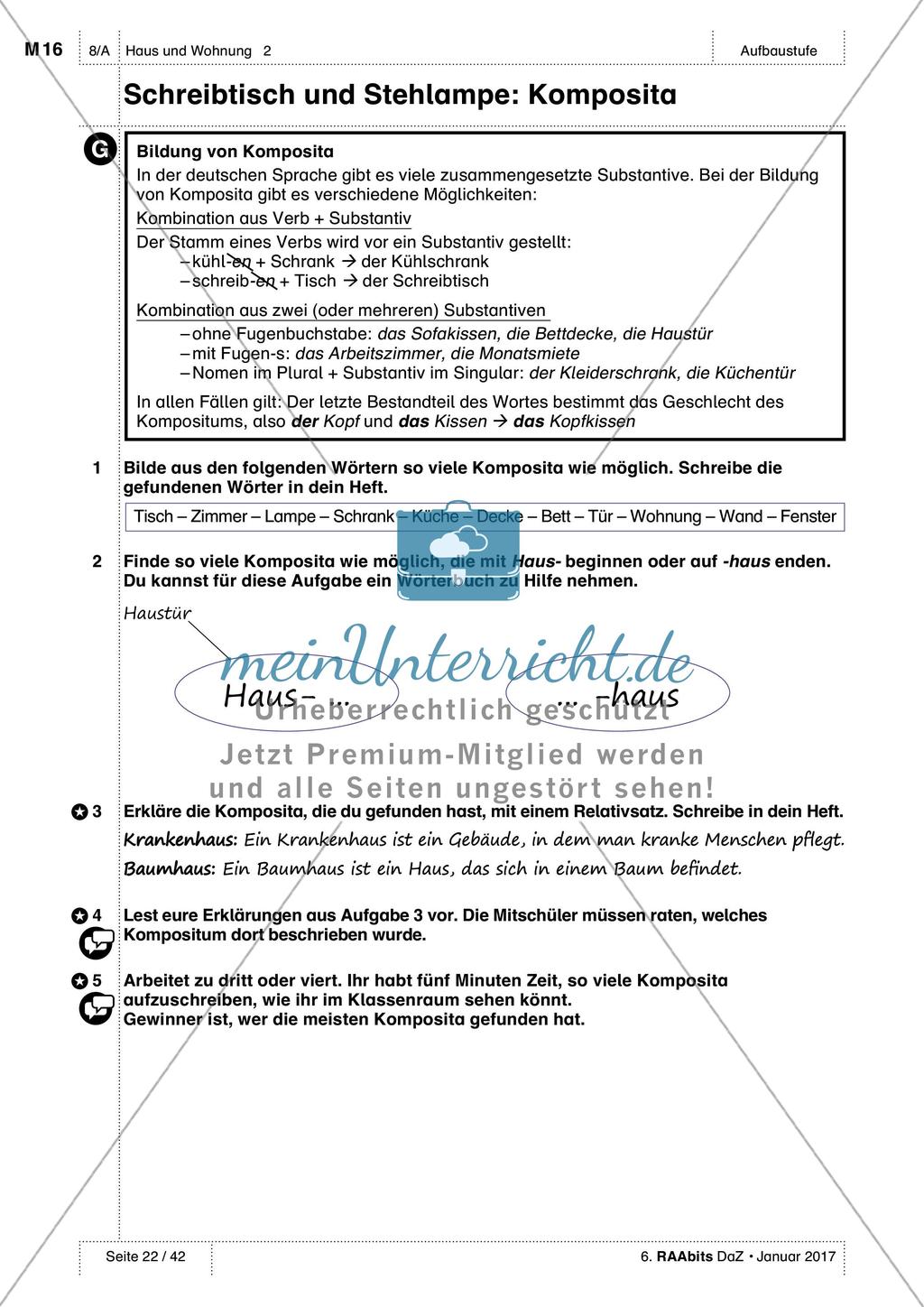 Unser neues Zuhause - Üben und Anwenden des Wortschatzes Preview 9