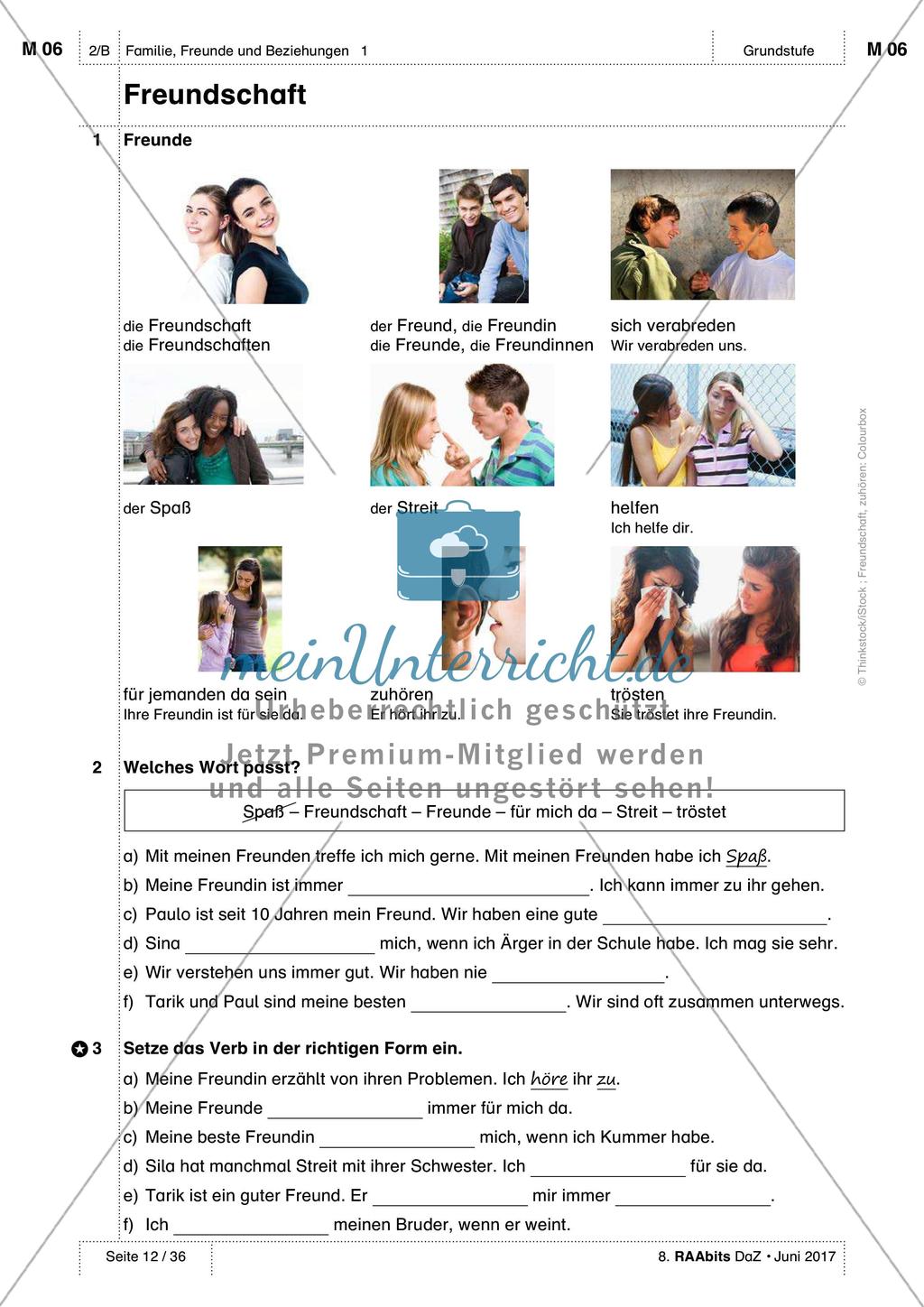 Familie, Freunde und Beziehungen - Einführung des Wortschatzes Preview 6