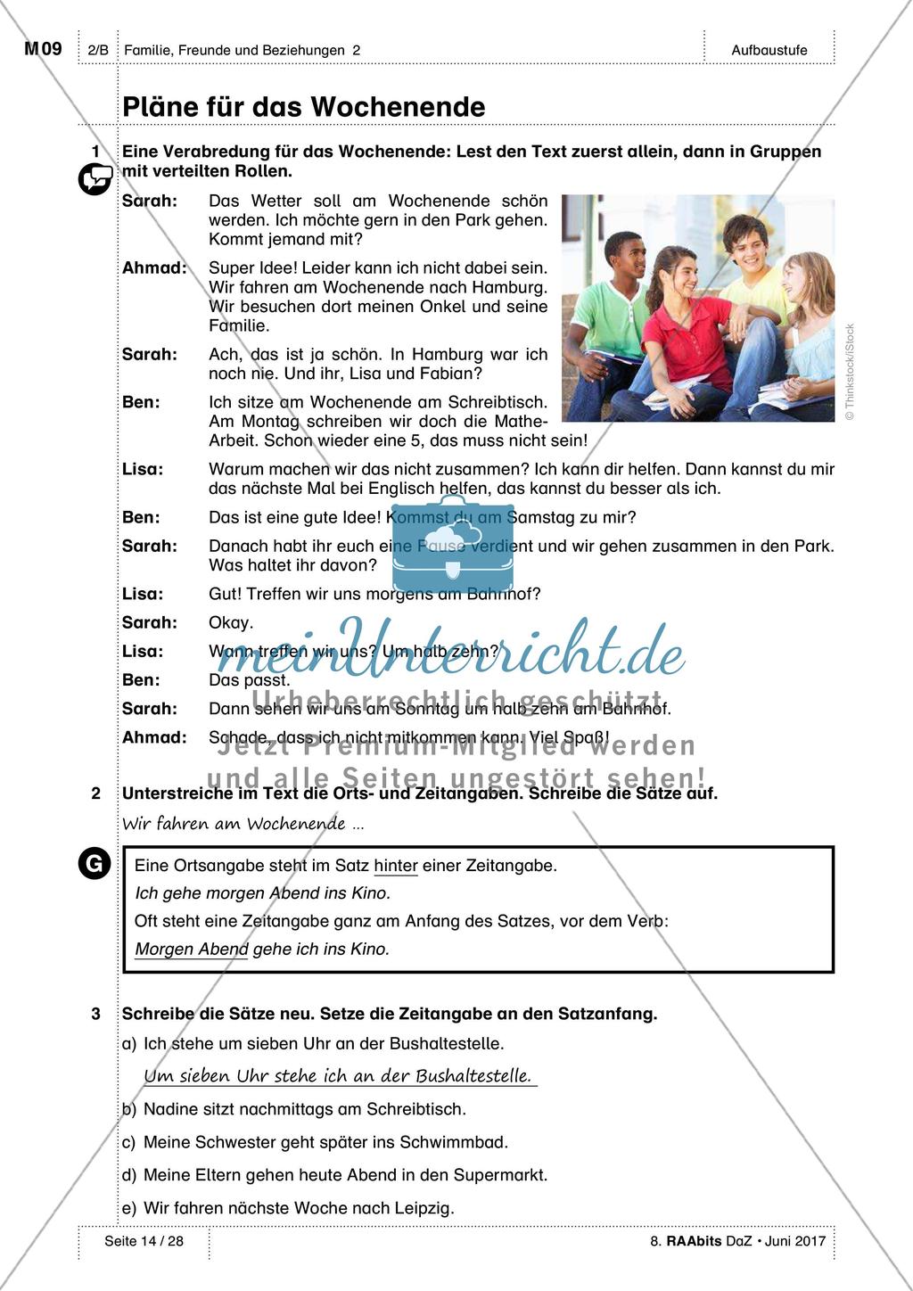 Beziehungen und Formen des Zusammenlebens: Übung und Anwendung des Wortschatzes Preview 5
