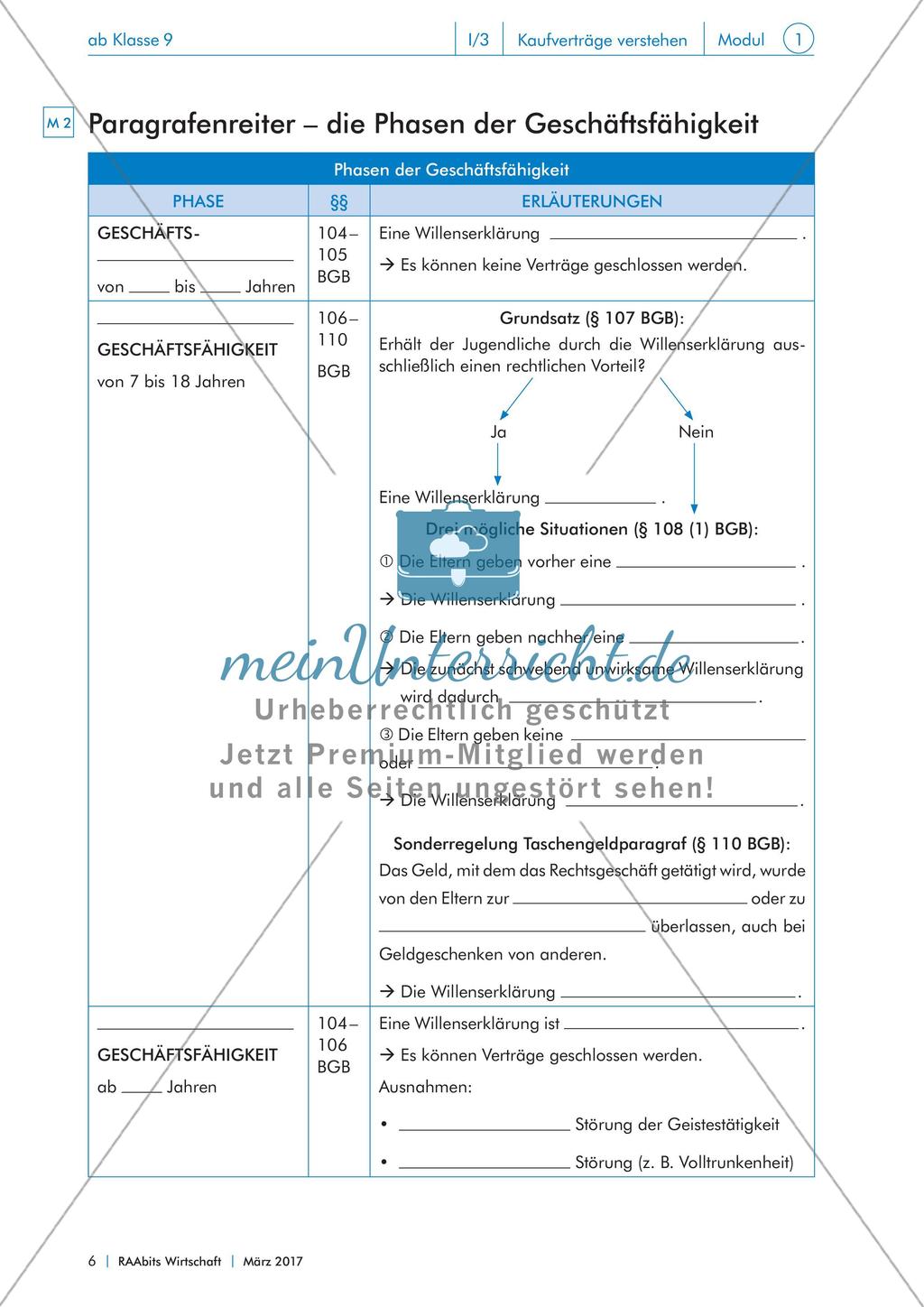 Grundwissen zur Geschäftsfähigkeit Preview 5