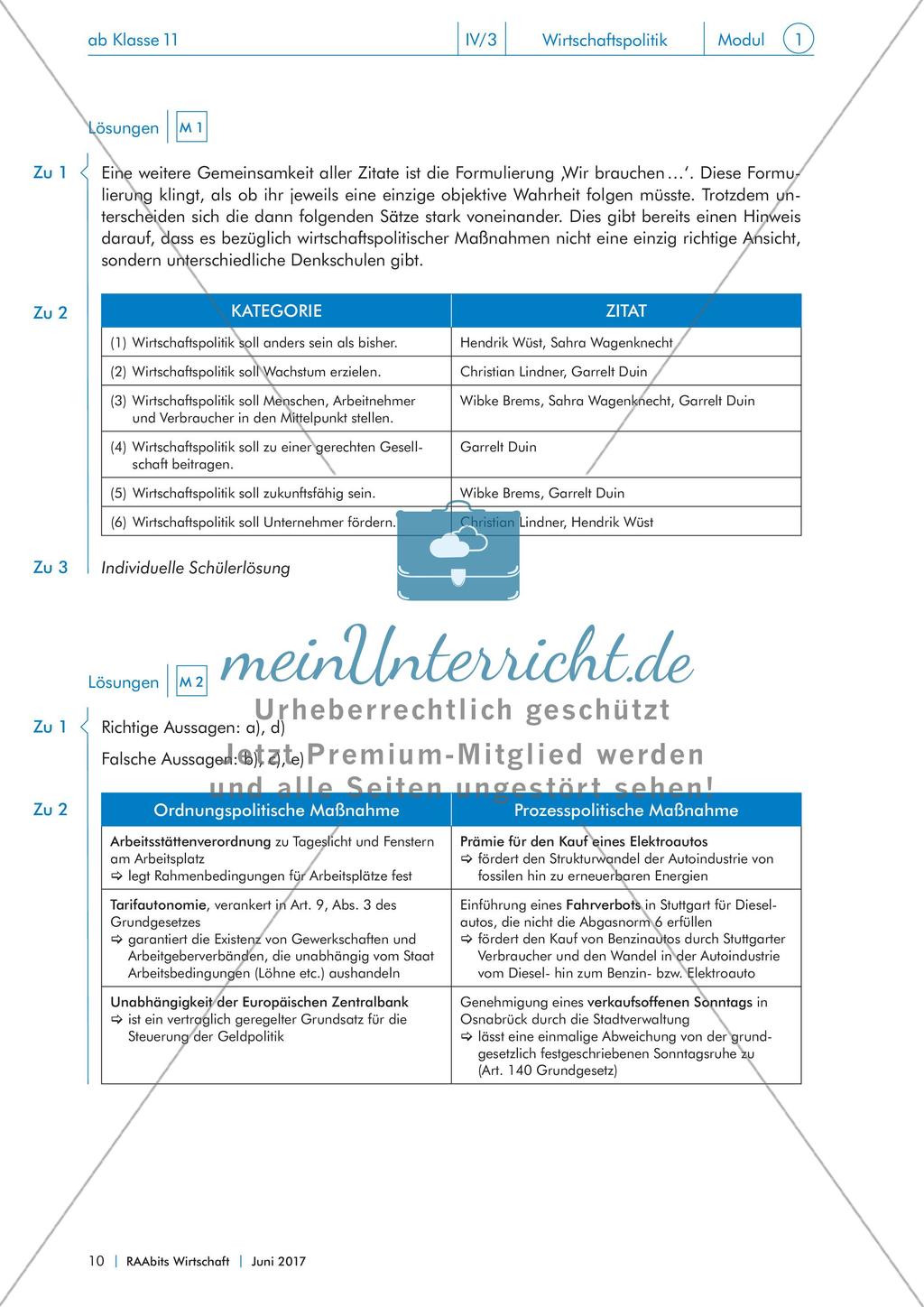 Die deutsche Wirtschaftspolitik Preview 9