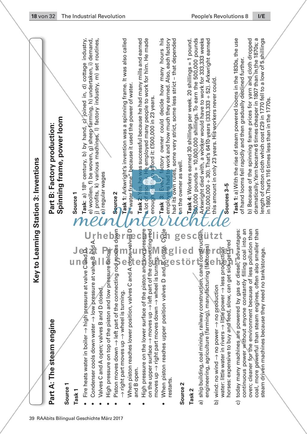 The Industrial Revolution: Stationenarbeit zum Grundlagenwissen Preview 14