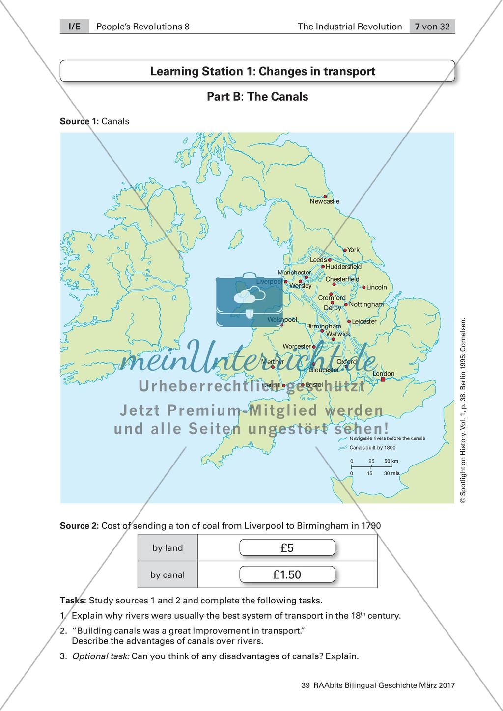 The Industrial Revolution: Stationenarbeit zum Grundlagenwissen Preview 3
