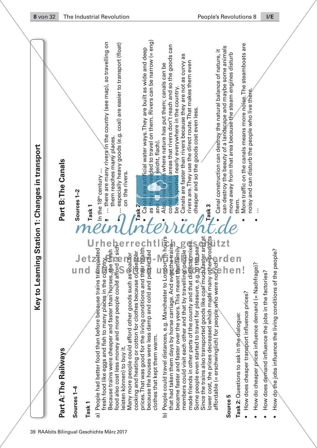 The Industrial Revolution: Stationenarbeit zum Grundlagenwissen Preview 4