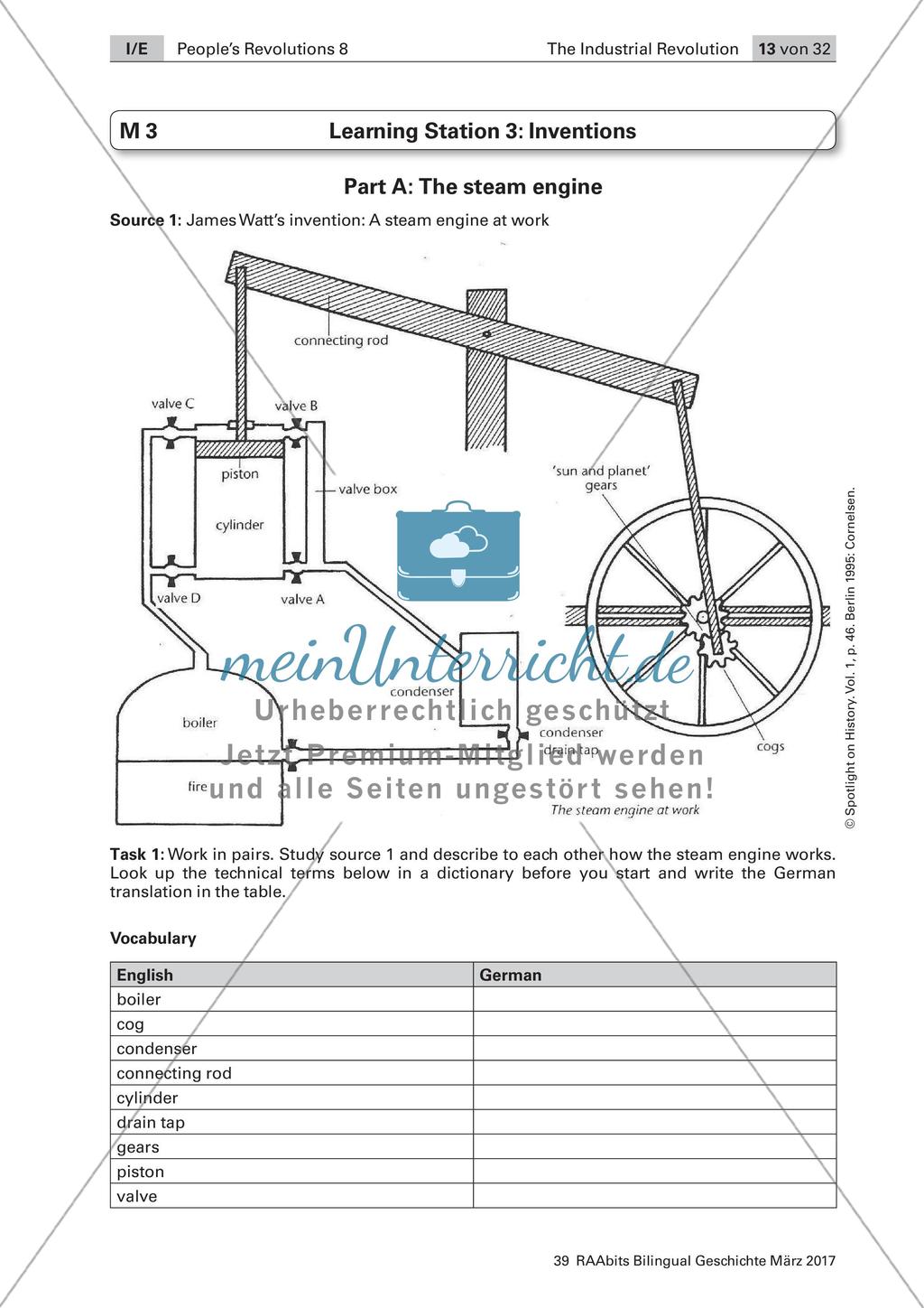 The Industrial Revolution: Stationenarbeit zum Grundlagenwissen Preview 9