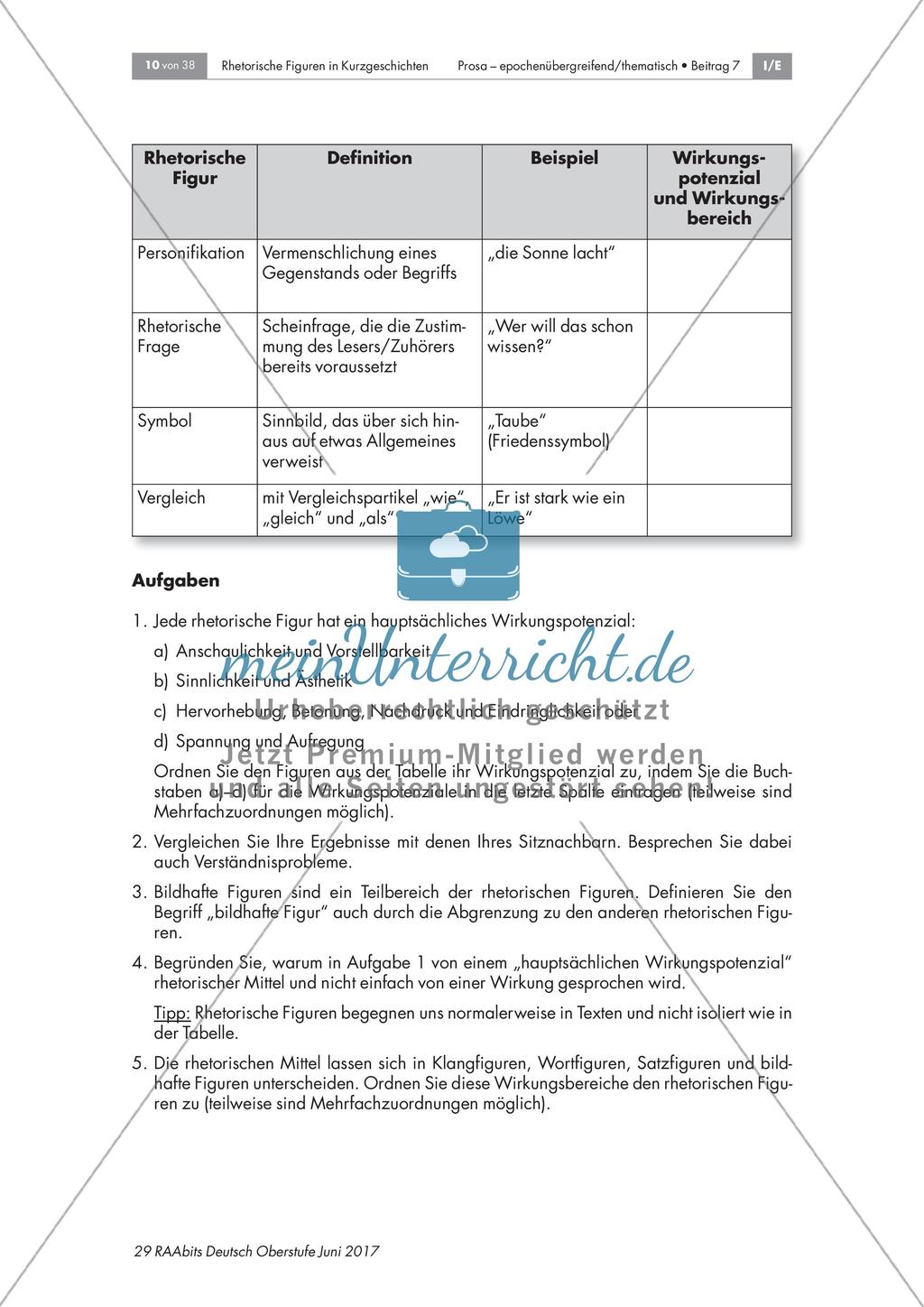 Sprache entschlüsseln - Wiederholen rhetorischer Figuren Preview 2