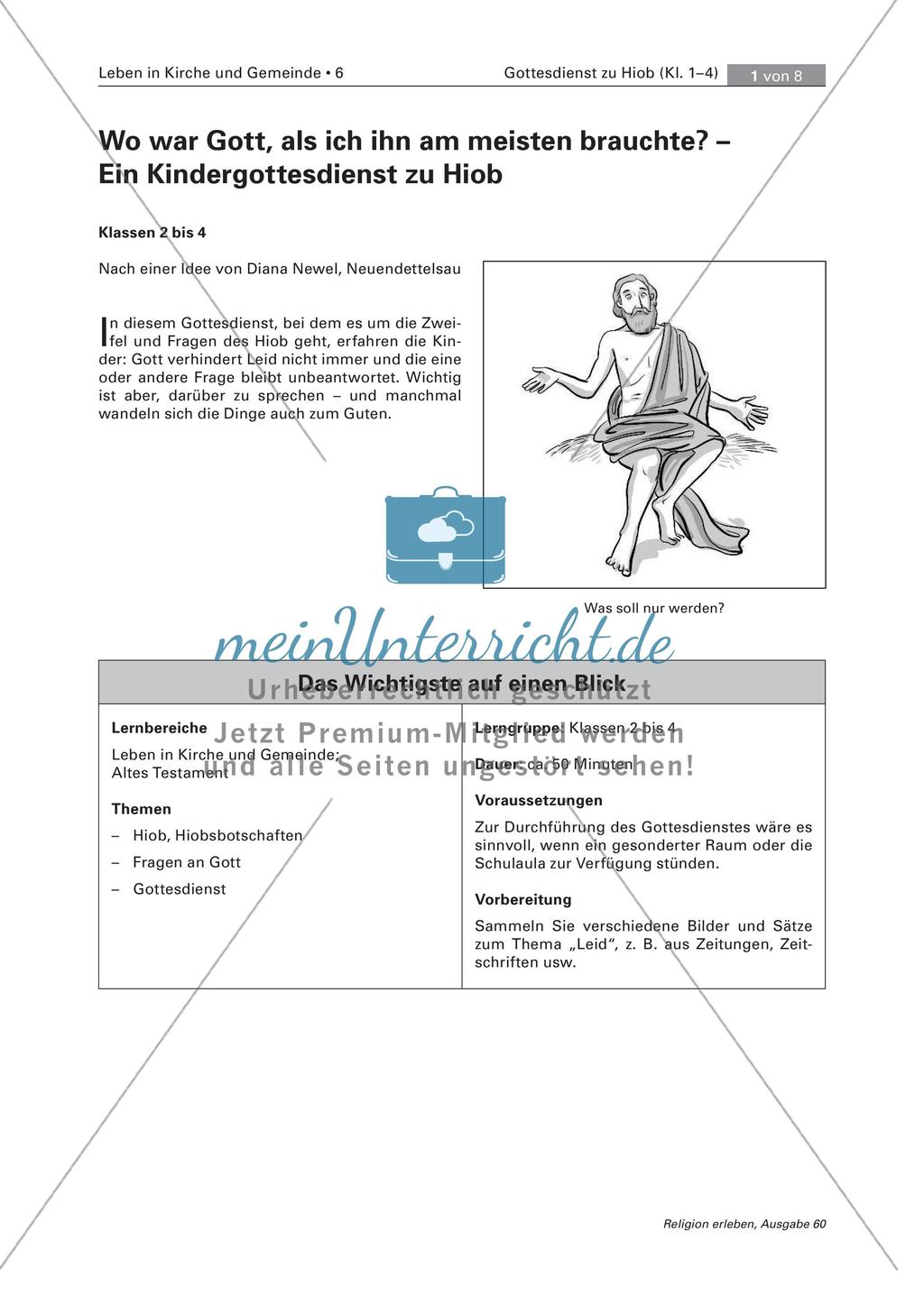 Kindergottesdienst zu Hiob Preview 1