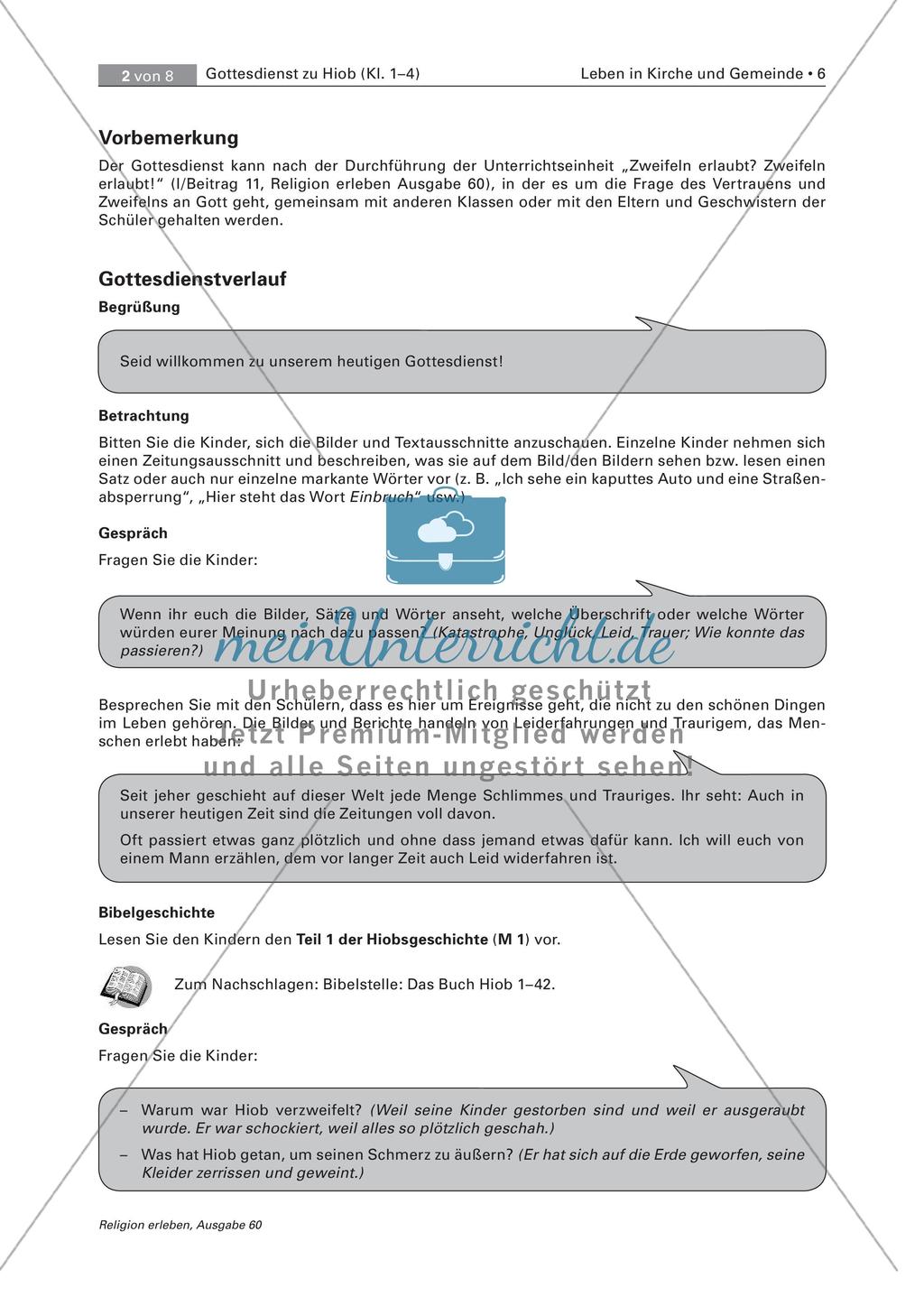 Kindergottesdienst zu Hiob Preview 2