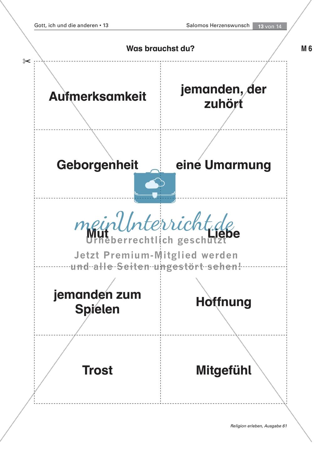 König Salomo: Wahrnehmung von Bedürfnissen Preview 13