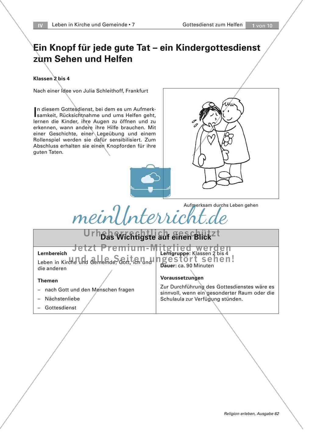 Kindergottesdienst: Nächstenliebe Preview 1