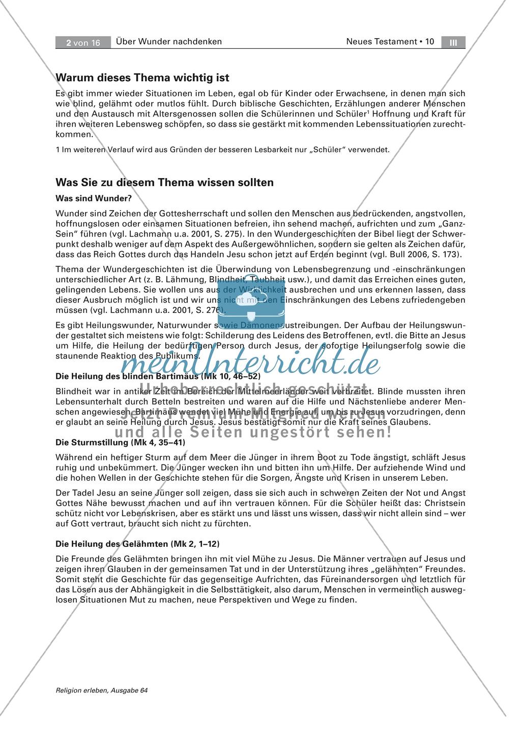Wunder in Bibel und Alltag Preview 2