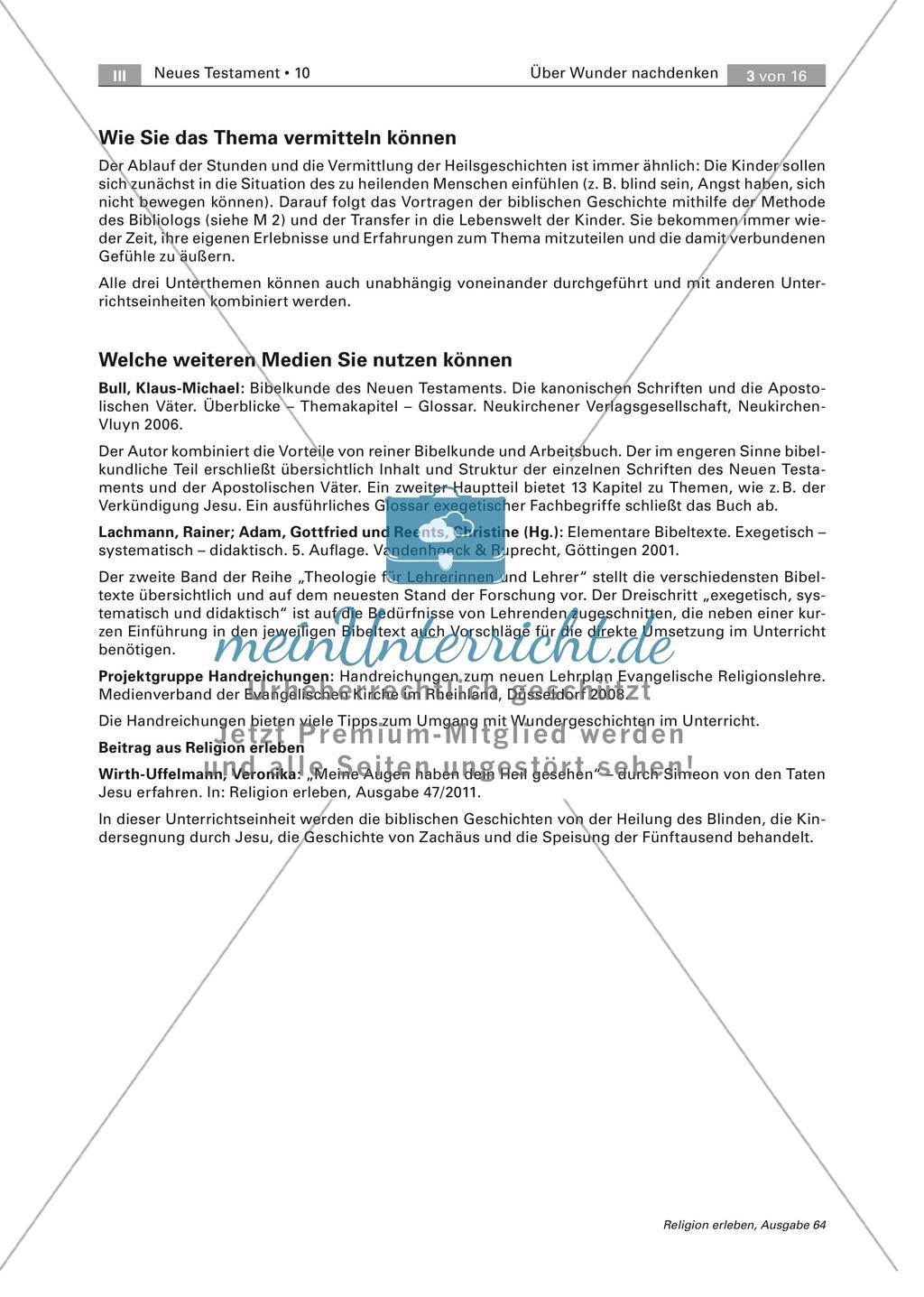 Wunder in Bibel und Alltag Preview 3